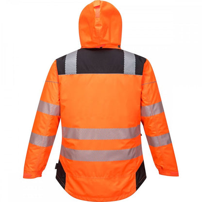 PW3 T400 Hi-Vis Winter Jacket Orange/Black