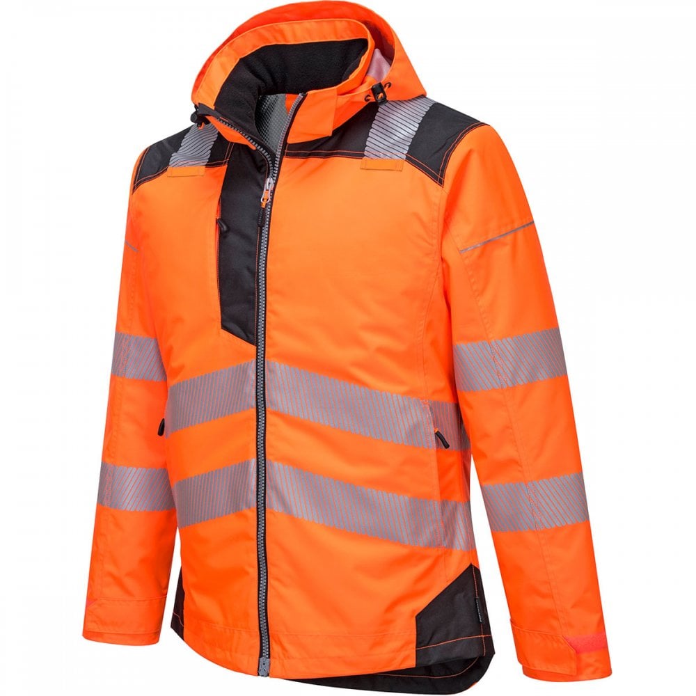 PW3 T400 Hi-Vis Winter Jacket Orange/Black