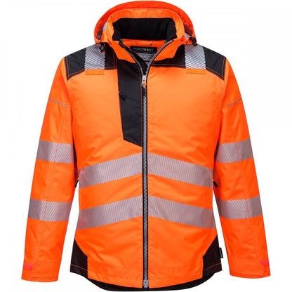 PW3 T400 Hi-Vis Winter Jacket Orange/Black