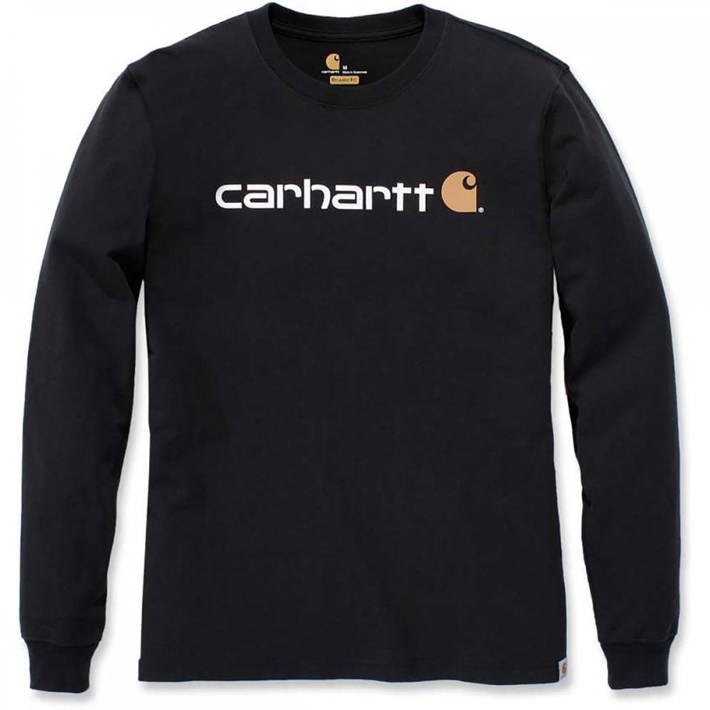 104107 Core Logo T-Shirt Long Sleeve Carbon Heather 2XL *One Size Only - Outlet Store*