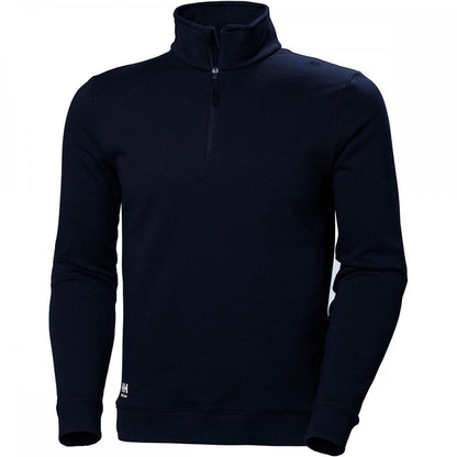79210 Manchester YKK Half Zip 100% Cotton Sweatshirt