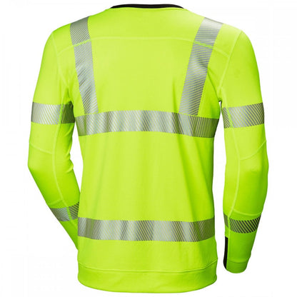 75111 HH Lifa Active HI VIS CrewNeck Long Sleeve