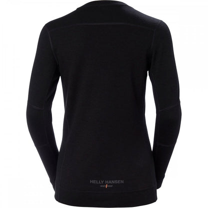 75209 Womens HH Lifa Merino Crew Neck Baselayer