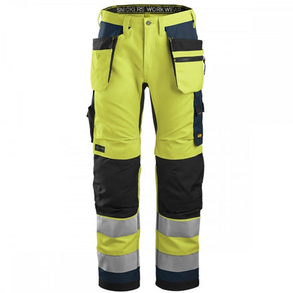 6230 AllroundWork High-Vis Trousers Holster Pockets+ Class 2