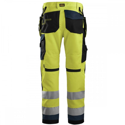 6230 AllroundWork High-Vis Trousers Holster Pockets+ Class 2