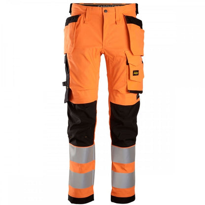 6243 AllroundWork High-Vis Stretch Trousers Holster Pockets Class 2
