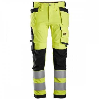 6243 AllroundWork High-Vis Stretch Trousers Holster Pockets Class 2