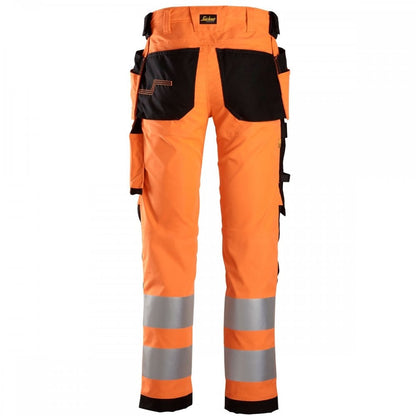 6243 AllroundWork High-Vis Stretch Trousers Holster Pockets Class 2
