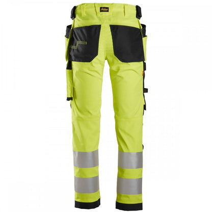 6243 AllroundWork High-Vis Stretch Trousers Holster Pockets Class 2