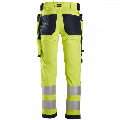 6243 AllroundWork High-Vis Stretch Trousers Holster Pockets Class 2