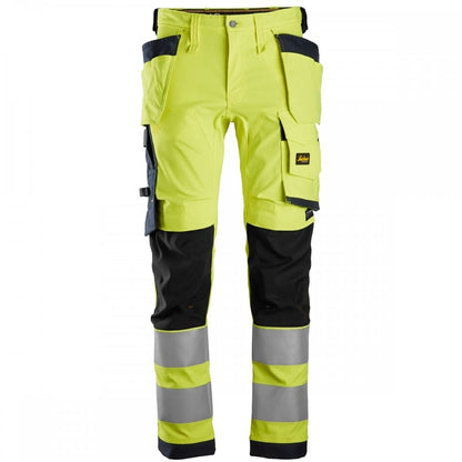6243 AllroundWork High-Vis Stretch Trousers Holster Pockets Class 2