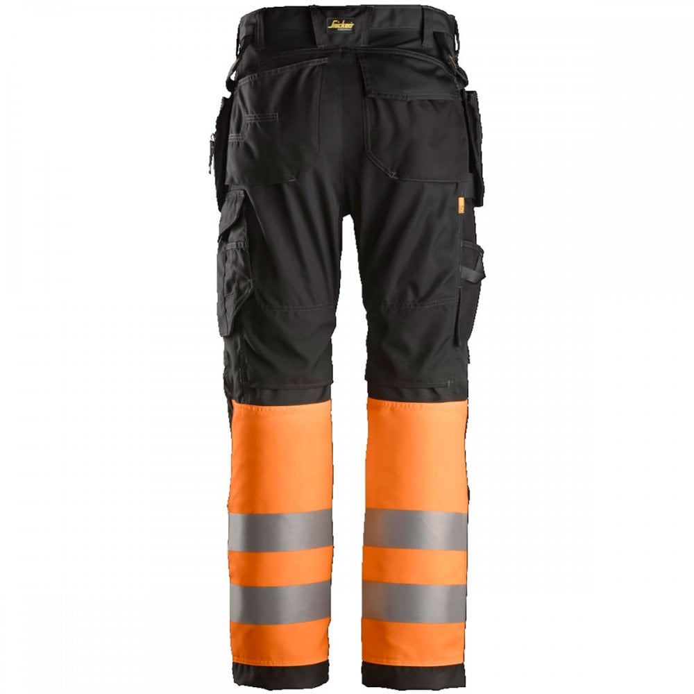 6233 AllroundWork High-Vis Work Trousers+ Holster Pockets Class 1