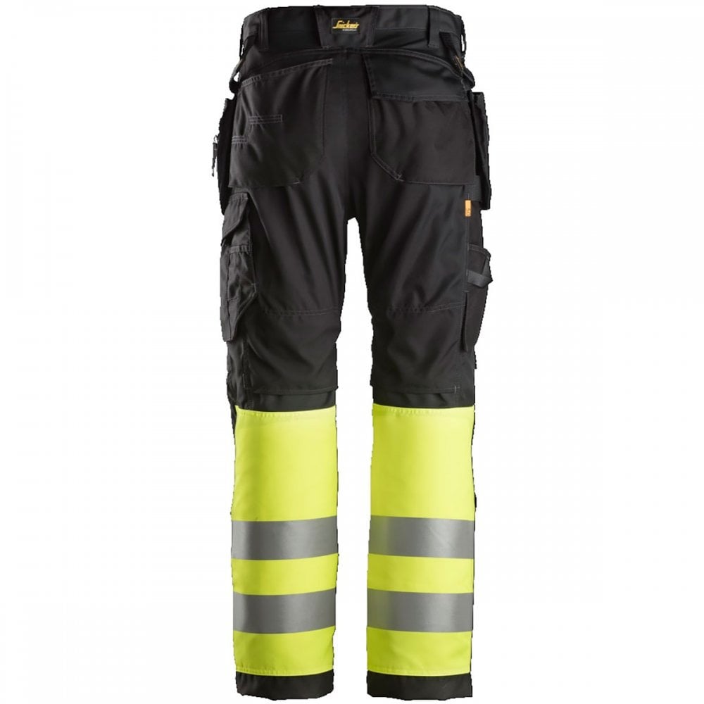 6233 AllroundWork High-Vis Work Trousers+ Holster Pockets Class 1