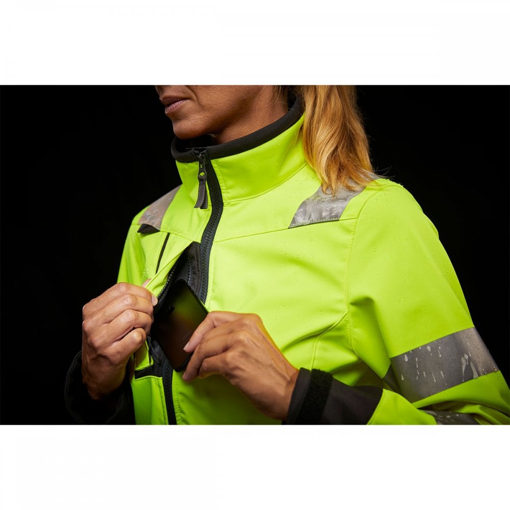 74098 Womens Luna Hi-Vis Softshell Jacket