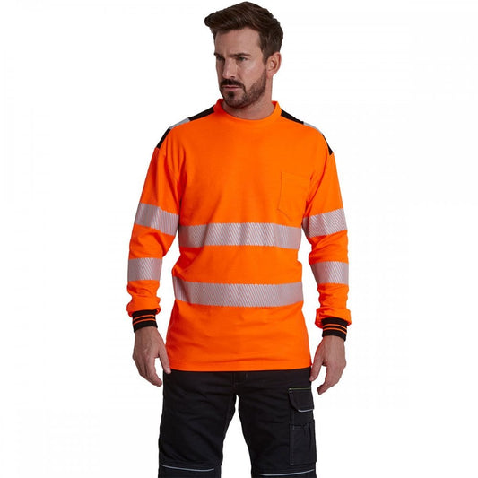 PW3 T185 Hi-Vis T-Shirt Long Sleeve