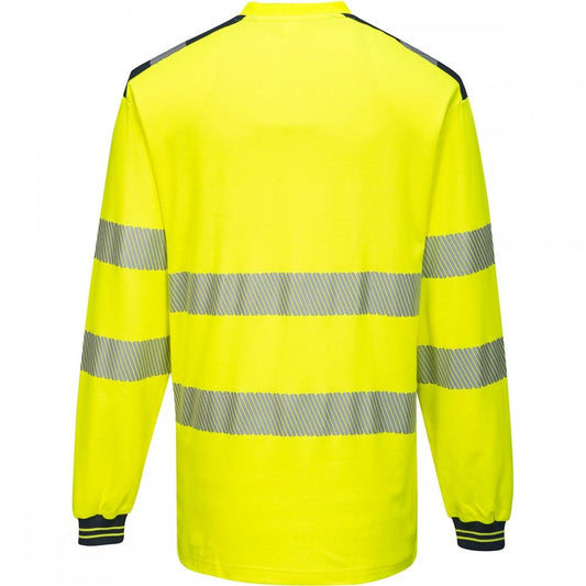 PW3 T185 Hi-Vis T-Shirt Long Sleeve
