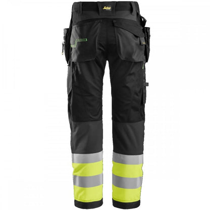 6931 FlexiWork High-Vis Work Trousers Holster Pockets+ Class 1