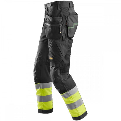 6931 FlexiWork High-Vis Work Trousers Holster Pockets+ Class 1