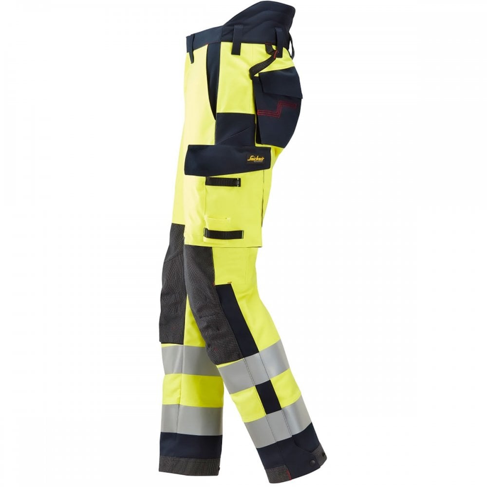6663 ProtecWork Flame Retardant Insulated Trousers High-Vis Class 2