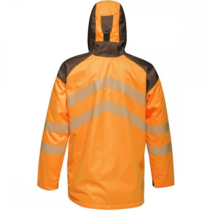 TRA340 Mens Hi-Vis Waterproof Reflective Parka Jacket