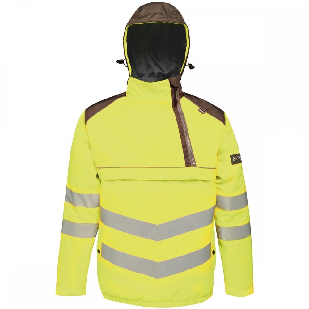 TRA316 Mens Hi-Vis Waterproof Reflective Overhead Bomber Jacket