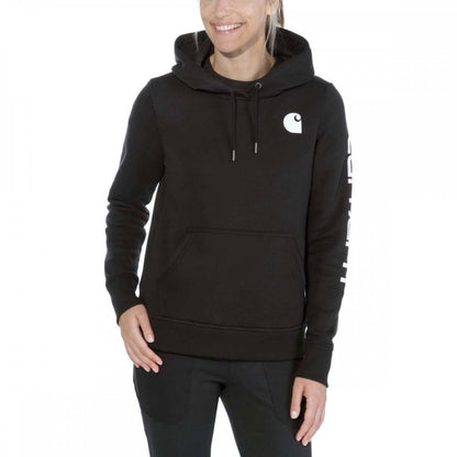 102791 Relaxed Fit Midweight Logo Sleeve Graphic Sweatshirt