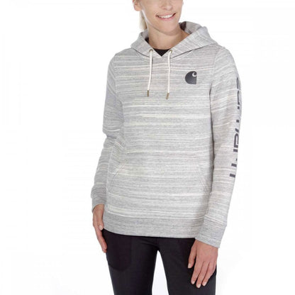 102791 Relaxed Fit Midweight Logo Sleeve Graphic Sweatshirt