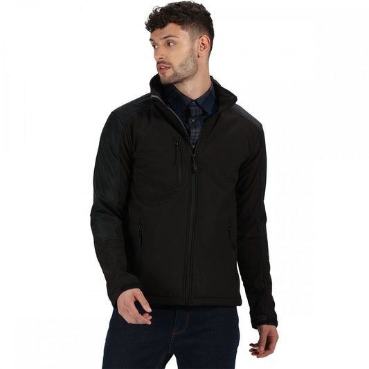 TRA600 Mens Honestly Made Recycled Softshell Jacket Black XL *One Size Only - Outlet Store*