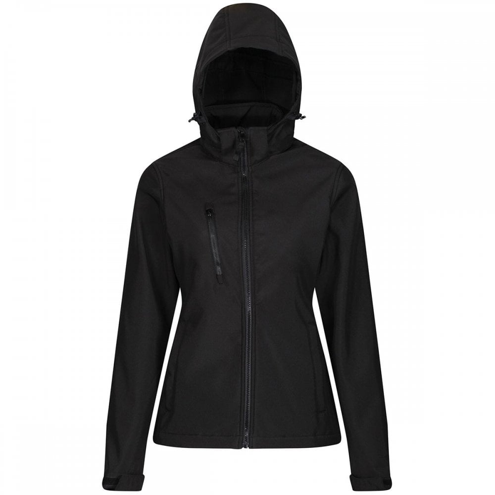 TRA702 Womens Venturer 3-Layer Printable Hooded Softshell Jacket