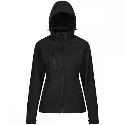 TRA702 Womens Venturer 3-Layer Printable Hooded Softshell Jacket