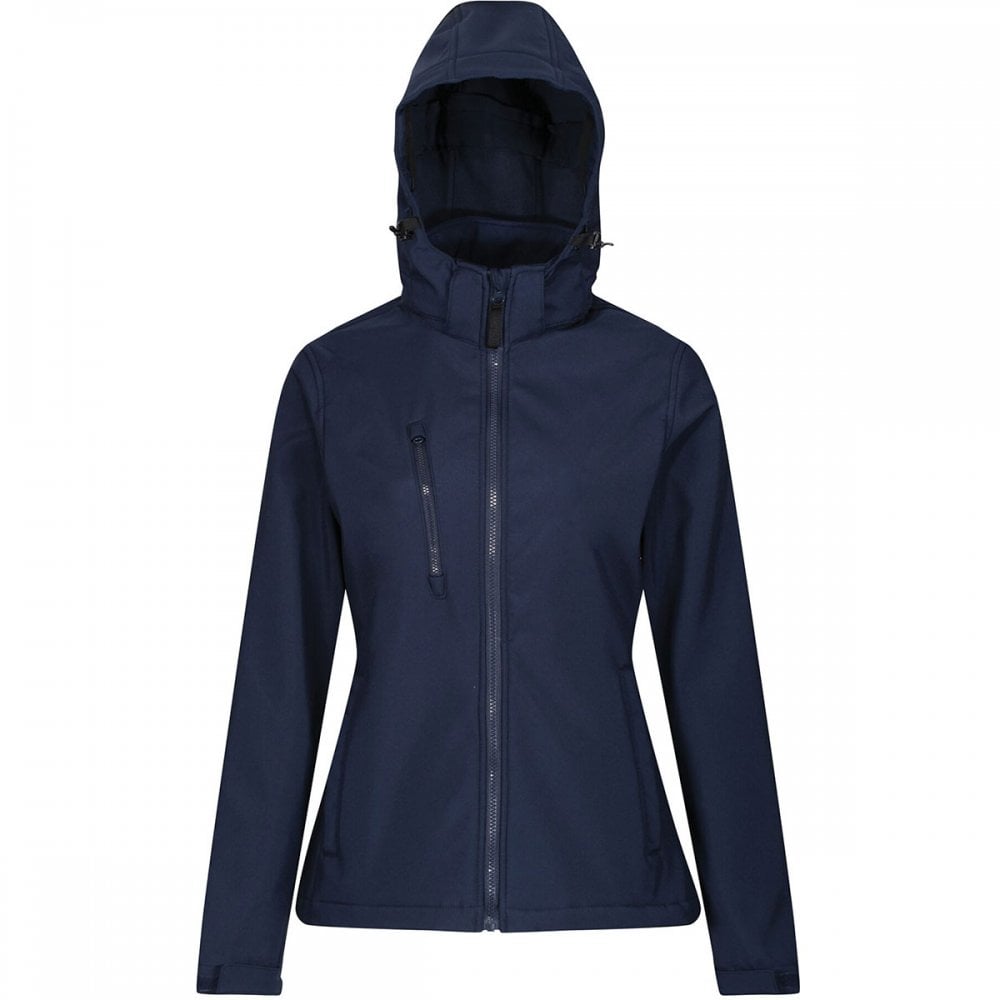 TRA702 Womens Venturer 3-Layer Printable Hooded Softshell Jacket