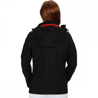 TRA702 Womens Venturer 3-Layer Printable Hooded Softshell Jacket