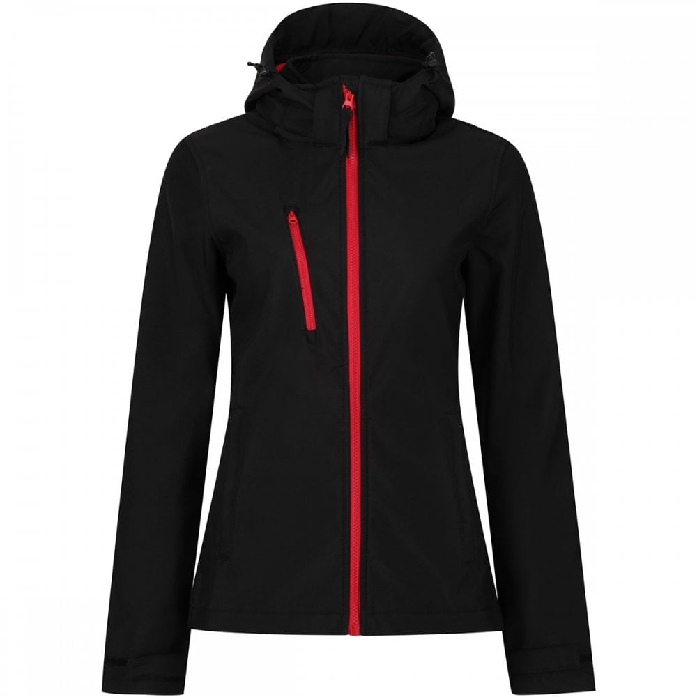 TRA702 Womens Venturer 3-Layer Printable Hooded Softshell Jacket