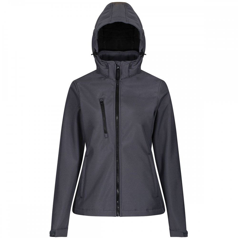 TRA702 Womens Venturer 3-Layer Printable Hooded Softshell Jacket