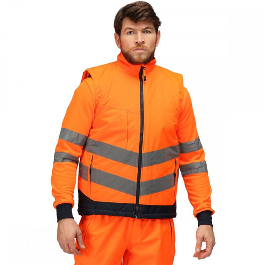 TRA840 Mens Hi Vis Pro Reflective Bodywarmer
