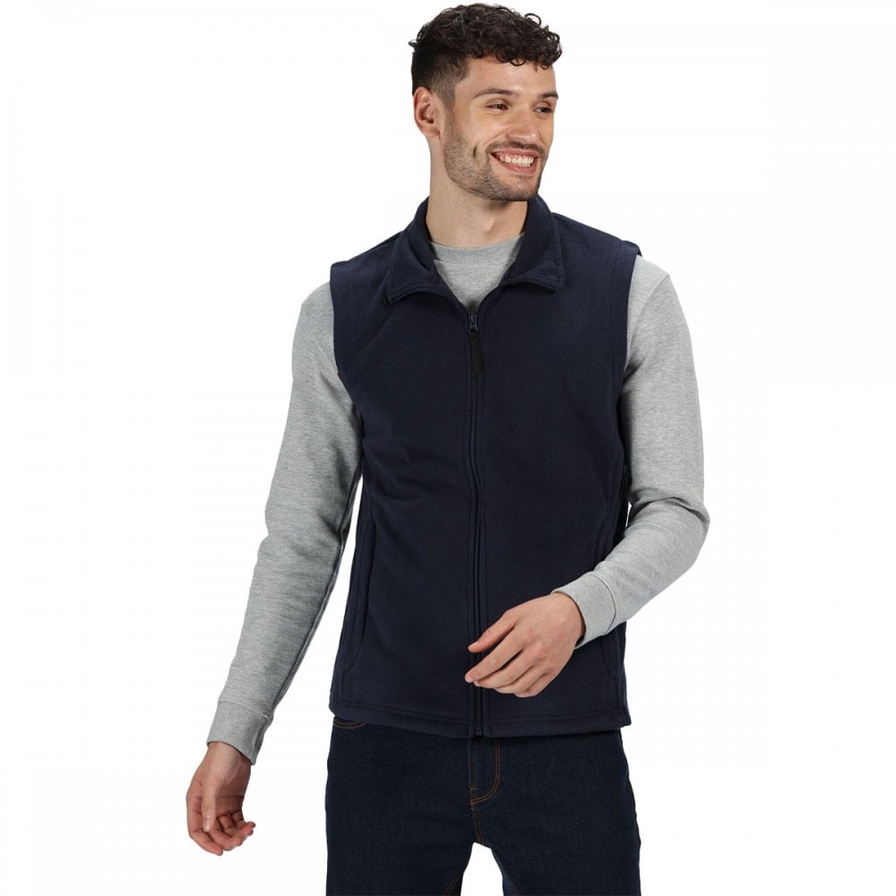 TRA801 Mens Micro Fleece Bodywarmer Dark Navy XL *One Size Only - Outlet Store*