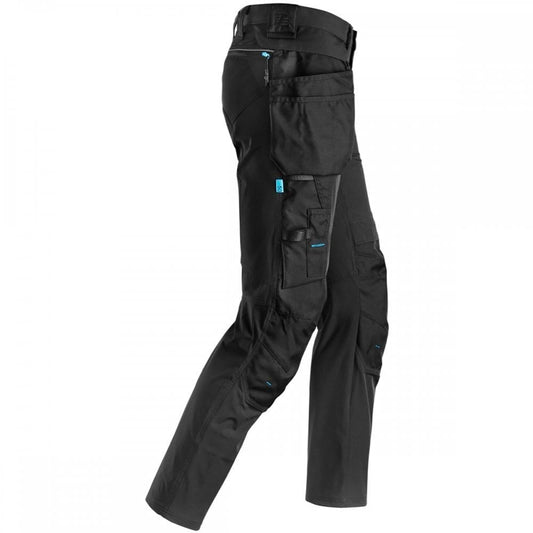 6208 LiteWork Trousers+ 4 Way Stretch Detachable Holster Pockets Black - Slim Fit