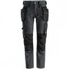 6208 LiteWork Trousers+ 4 Way Stretch Detachable Holster Pockets Steel Grey/Black - Slim Fit