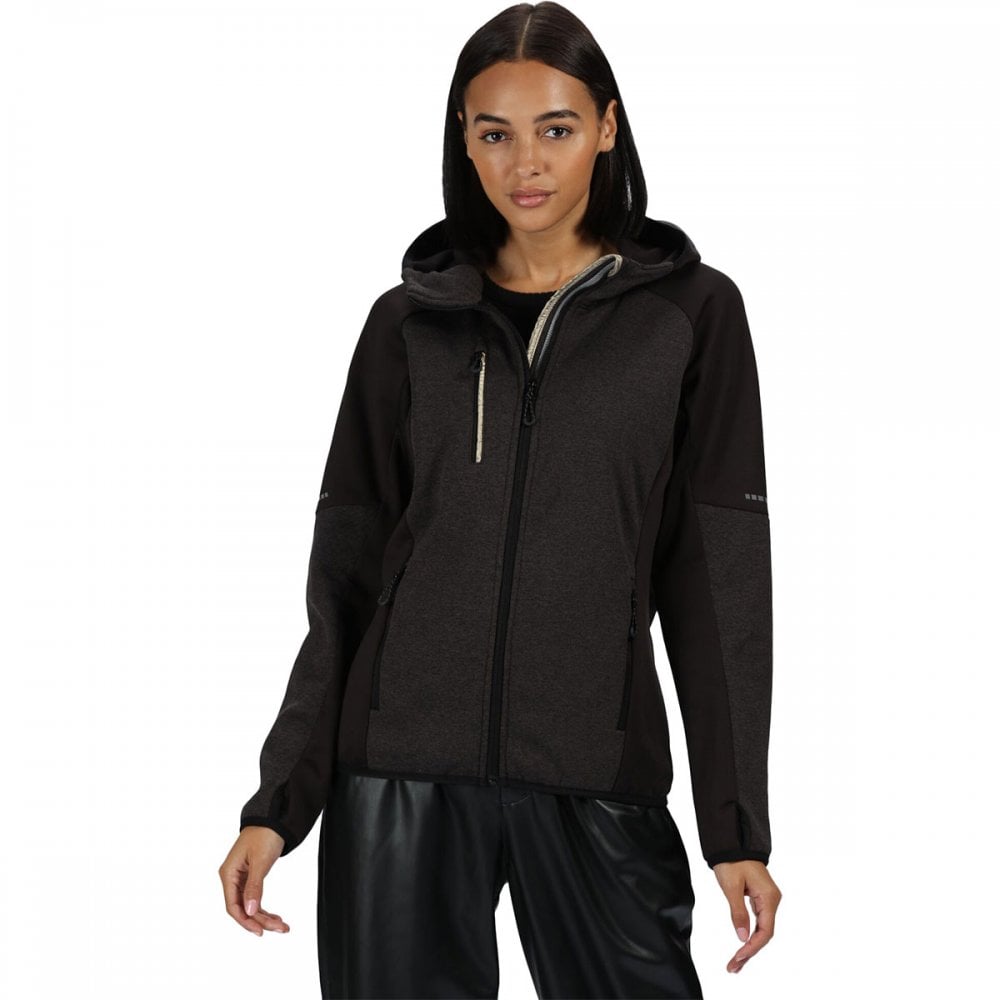 TRF621 Womens X-Pro Coldspring II Hybrid Full Zip Hooded Fleece