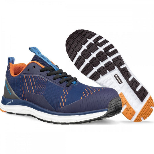 AER55 Impulse Low S1 Safety Trainer Blue/Orange