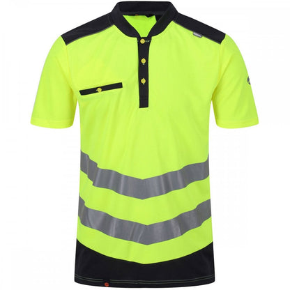 TRS176 Mens Tactical Hi Vis Reflective Polo Work Shirt