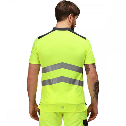 TRS176 Mens Tactical Hi Vis Reflective Polo Work Shirt