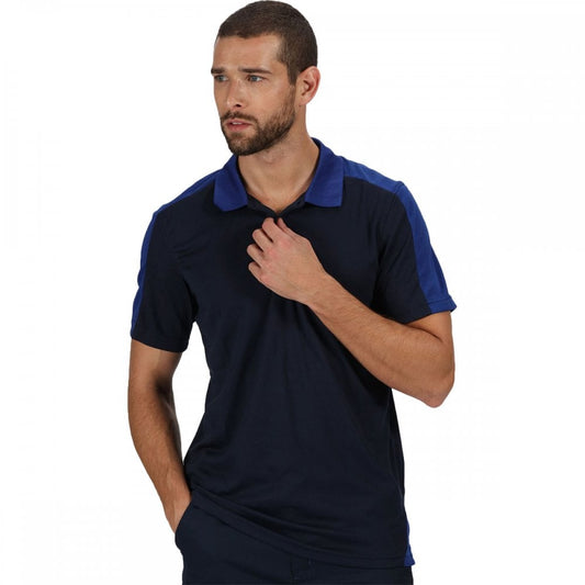 TRS174 Mens Contrast Coolweave Quick Wicking Polo Shirt