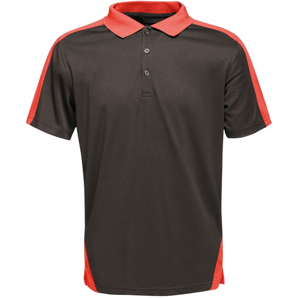 TRS174 Mens Contrast Coolweave Quick Wicking Polo Shirt
