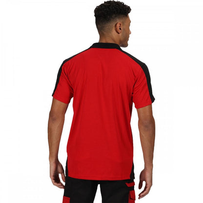 TRS174 Mens Contrast Coolweave Quick Wicking Polo Shirt