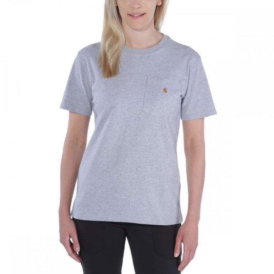 103067 Loose Fit Heavyweight Short-Sleeve K87 Pocket T-Shirt Heather Grey XS *One Size Only - Outlet Store*