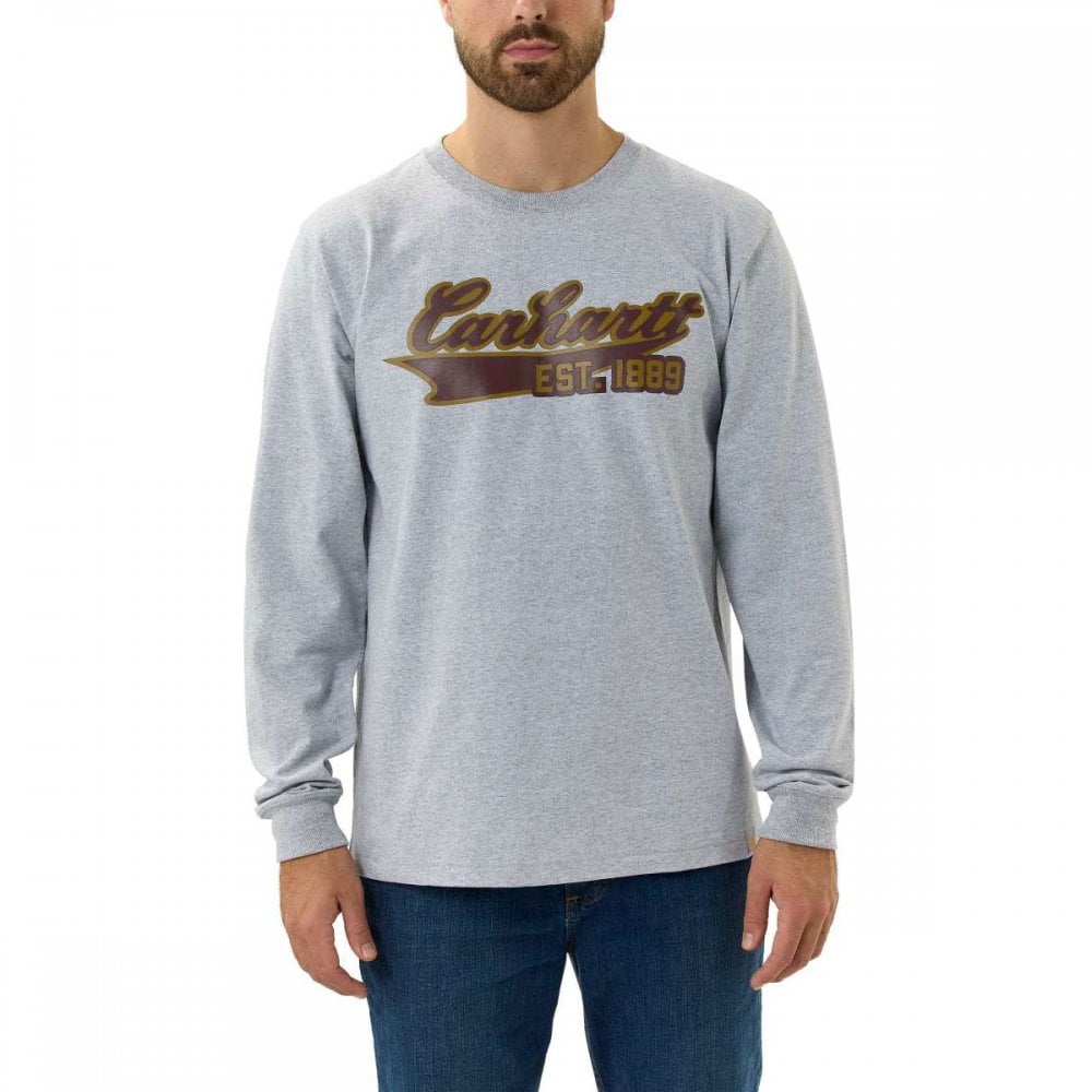 105612 Script Graphic T-Shirt Long Sleeve