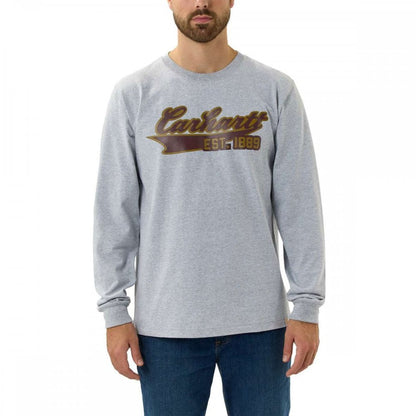 105612 Script Graphic T-Shirt Long Sleeve