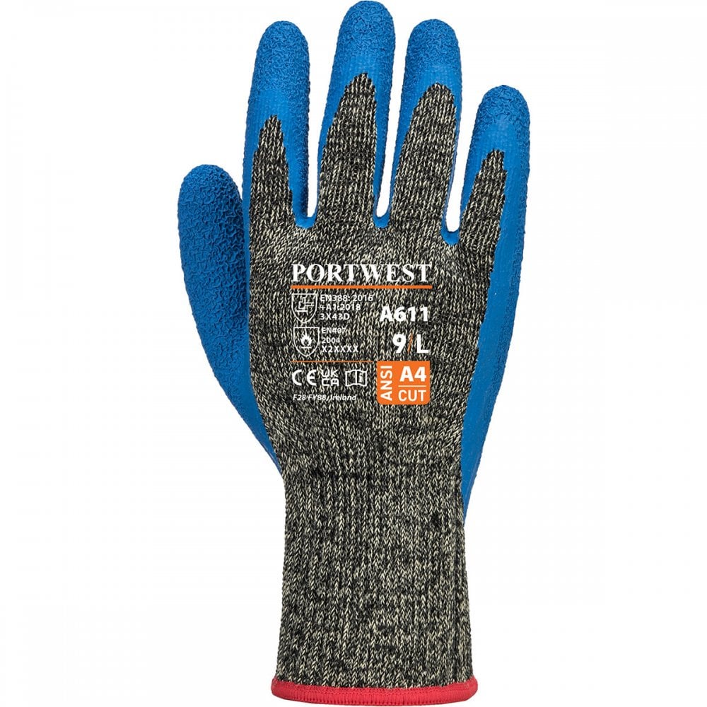 A611 Aramid HR Cut Latex Glove