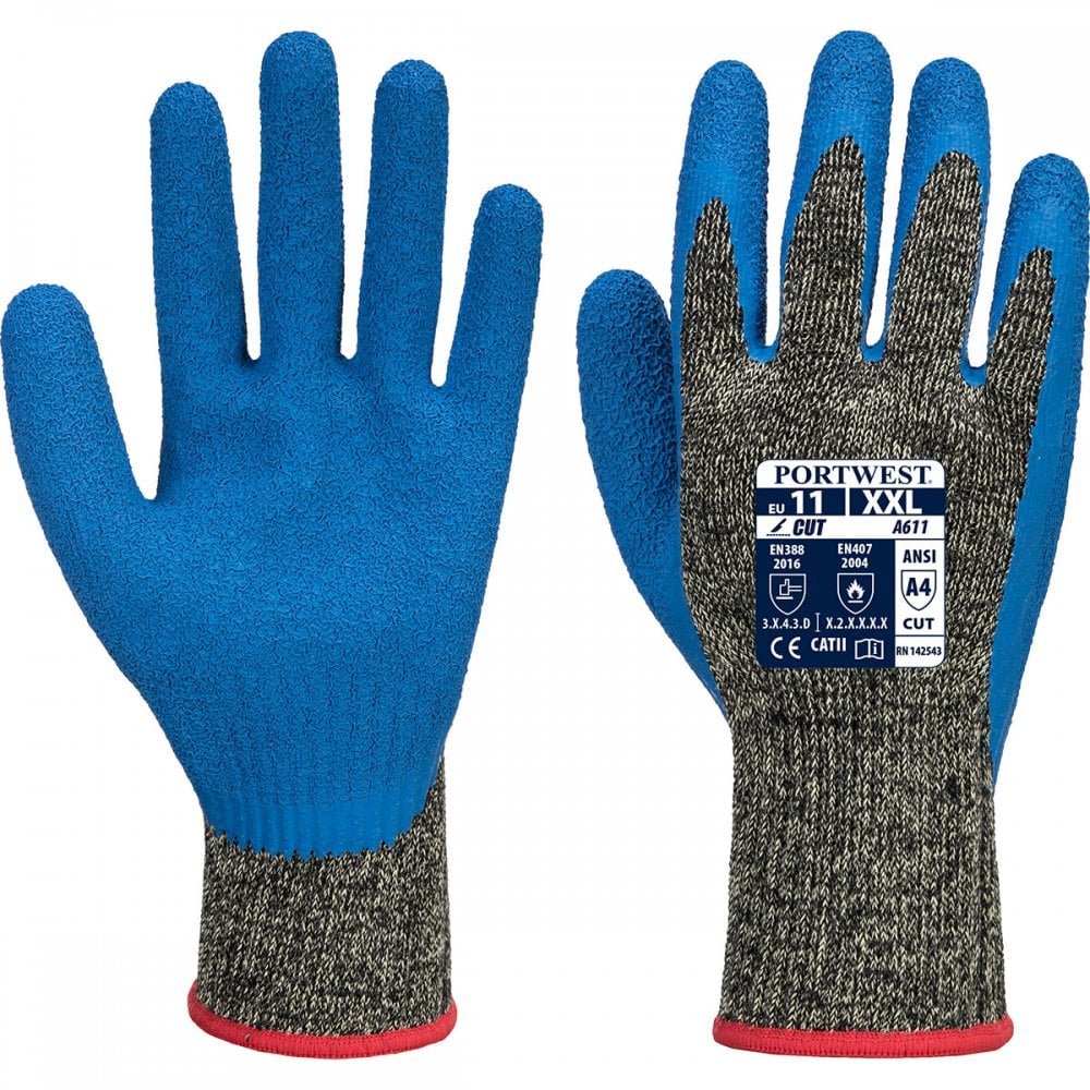 A611 Aramid HR Cut Latex Glove
